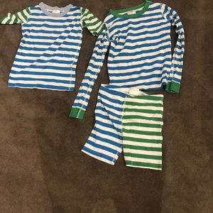 Hannah Andersson striped pajamas size 10
